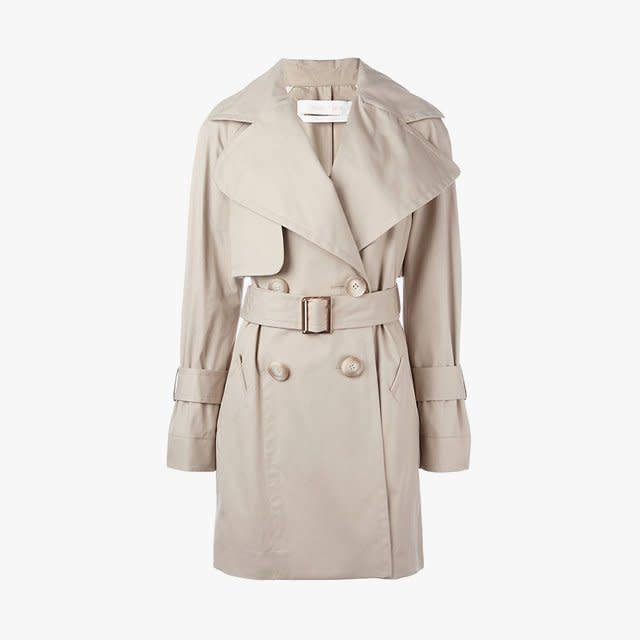 <p>See by Chloé double-breasted trenchcoat, $610, <a rel="nofollow noopener" href="http://rstyle.me/n/b4q5f5bpgif?mbid=synd_yahoolife" target="_blank" data-ylk="slk:farfetch.com;elm:context_link;itc:0;sec:content-canvas" class="link ">farfetch.com</a></p>