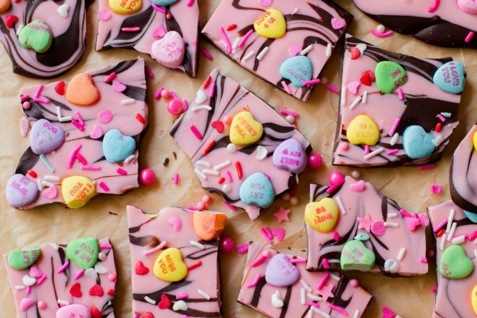 Conversation Heart Bark