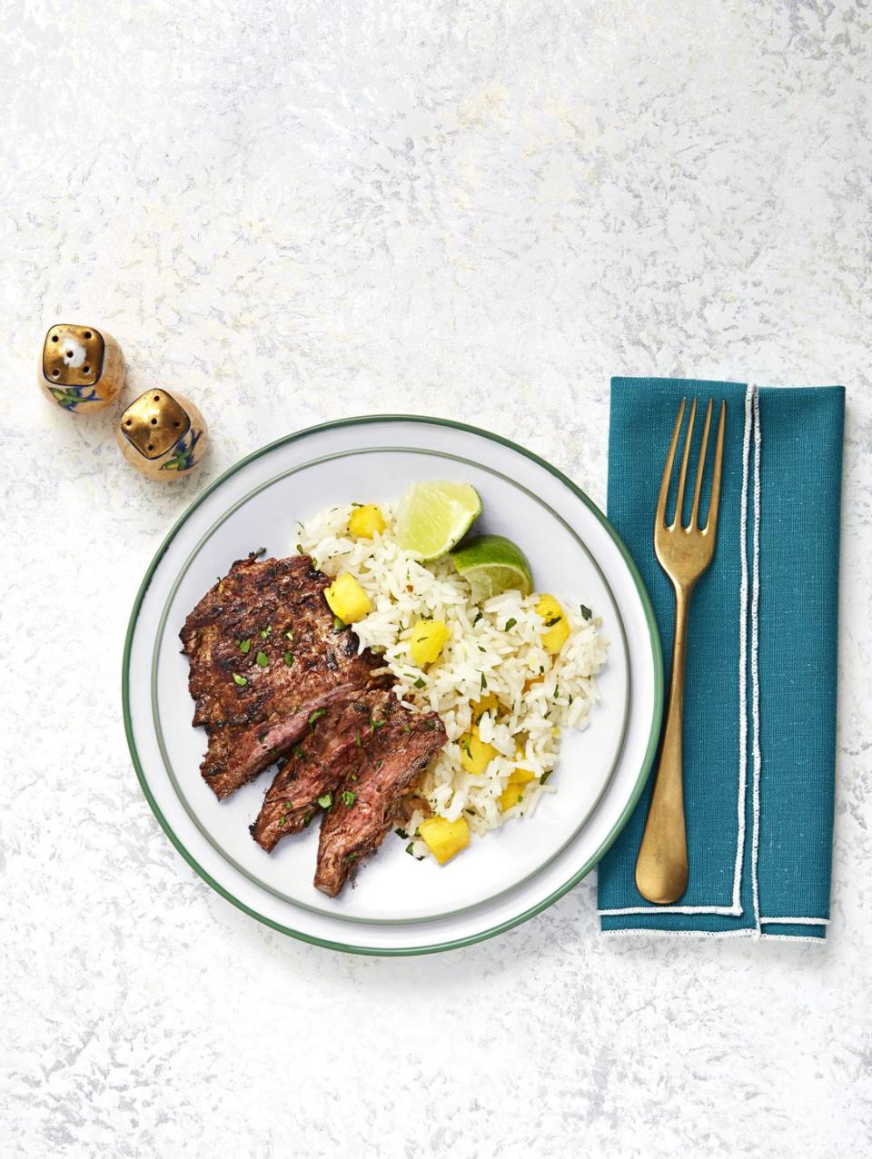 Chili Steak With Hawaiian Rice