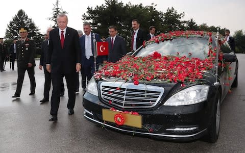 Several authoritarian leaders attended the swearing in  - Credit: AFP PHOTO / TURKISH PRESIDENT OFFICE/ KAYHAN OZER