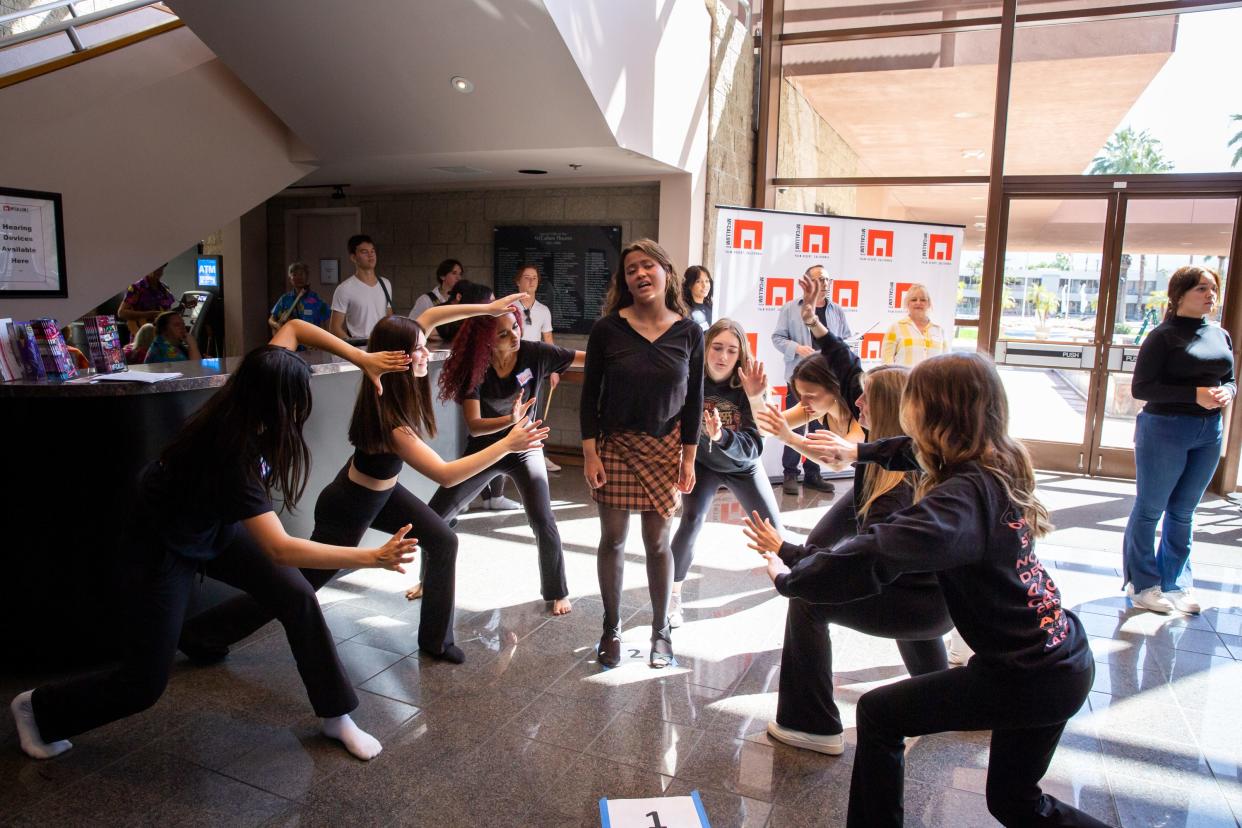 Lexi Gutierrez sings during Open Call rehearsal at The McCallum Theatre in Palm Desert, Calif. on March 12, 2023.