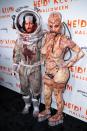 <p>The supermodel partnered up with husband Tom Kaulitz for this gory, out-of-this-world look. Her entire costume came together with 10 hours of prosthetics and makeup, which she shared during her Amazon livestream. </p>