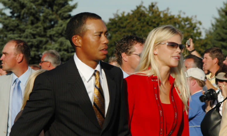 Tiger Woods and Elin Nordegren at the Ryder Cup.