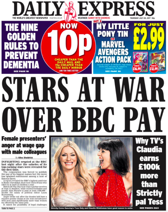 The Daily Express believes a legal challenge could now emerge from the wages contrroversry