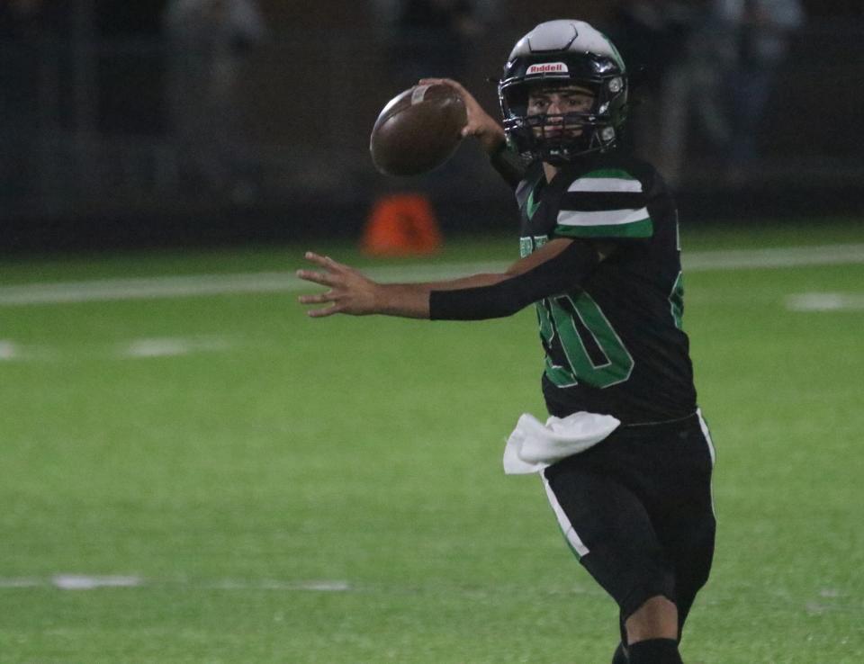 Clear Fork quarterback Victor Skogg had two touchdown passes in the Colts 56-26 victory over Upper Sandusky in the Division IV first round playoff game on Friday night.
