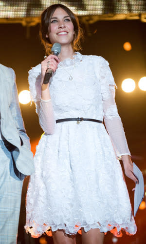 Alexa Chung hosts the Orange RockCorps Concert on July 12, 2011 at Wembley Arena in London, England.