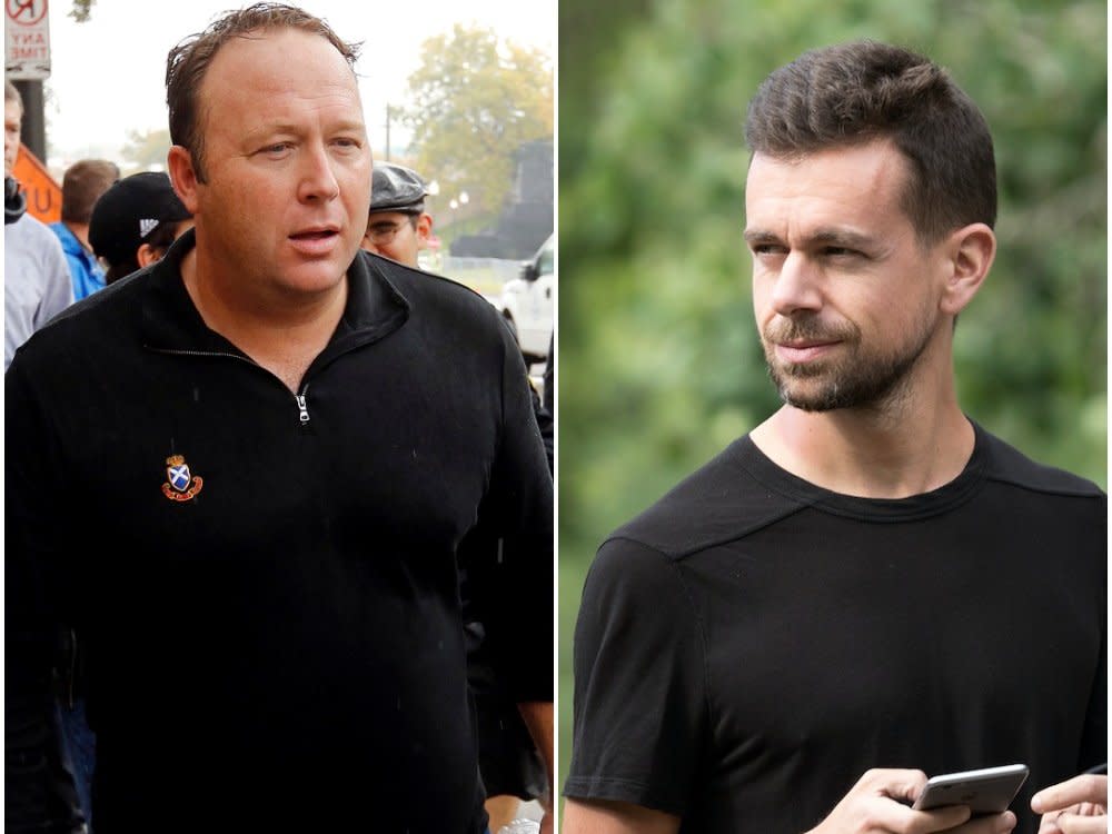 Alex Jones Jack Dorsey