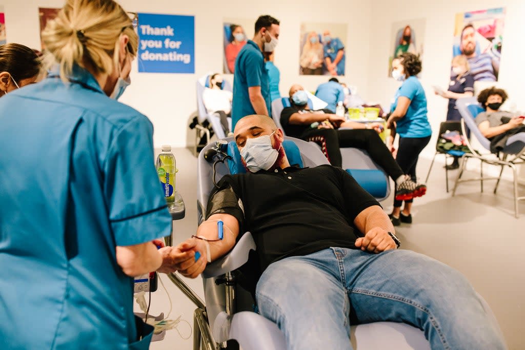 Omicron wave has hampered blood donations  (NHS Blood and Transplant)