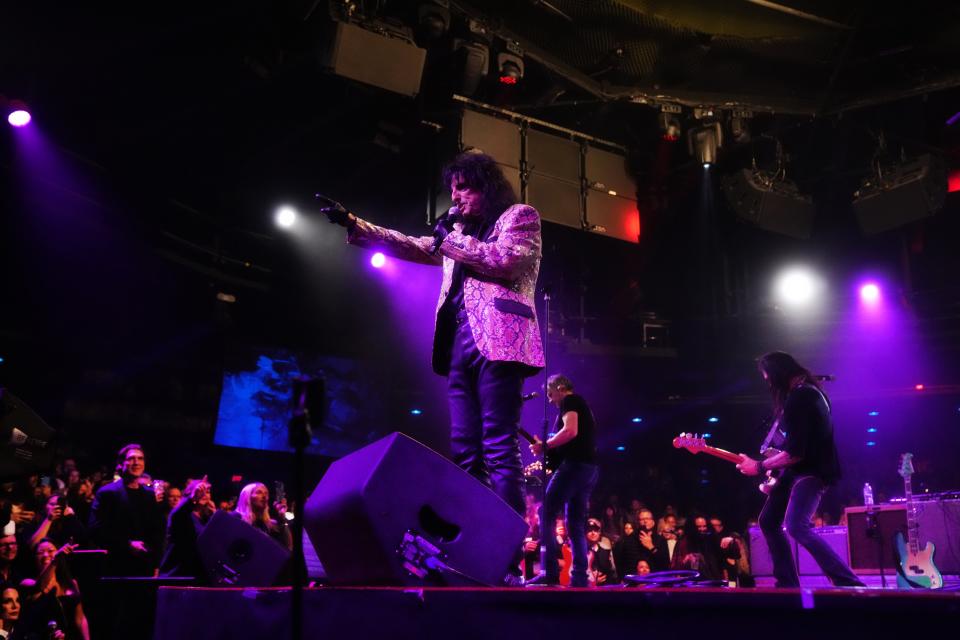 Alice Cooper performs during Christmas Pudding, the annual benefit for his Solid Rock Teen Centers at the Celebrity Theatre on Saturday, Dec. 3, 2022. 