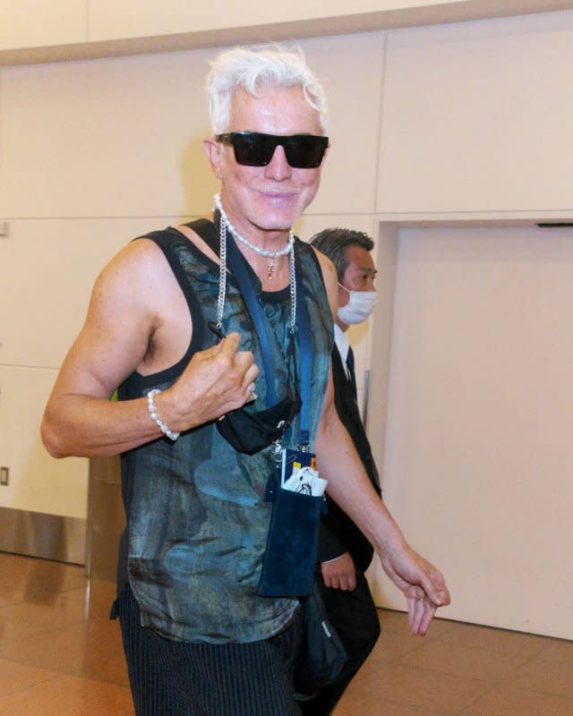 Director Baz Luhrmann arrives at Tokyo International Airport on June, 27, 2022. He turns 61 on September 17. File Photo by Keizo Mori/UPI