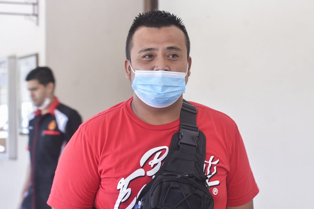 Gunung Berembun water treatment plant operator Muhammad Firdaus Kamarudin at the Seremban Court complex October 21, 2020. — Picture by Miera Zulyana