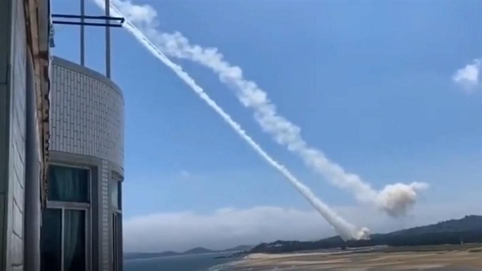 共軍今日大動作軍演，引發全球關注。（圖／翻攝自深圳小天微博）