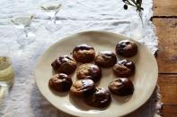 <p>This recipe is an exercise in delayed cookie gratification. And it’s so worth it. <b>Try the <b><a href="https://www.food52.com/recipes/31097-rosemary-hiddles-honey-chocolate-dipped-cookies?utm_source=yahoofood&utm_medium=referral&utm_campaign=cookiestomovetothetopofyourlist" rel="nofollow noopener" target="_blank" data-ylk="slk:Rosemary, Hiddles, & Honey Chocolate-Dipped Cookies;elm:context_link;itc:0;sec:content-canvas" class="link ">Rosemary, Hiddles, & Honey Chocolate-Dipped Cookies</a>.</b> </b><i>(Photo: James Ransom/Food52)</i></p>