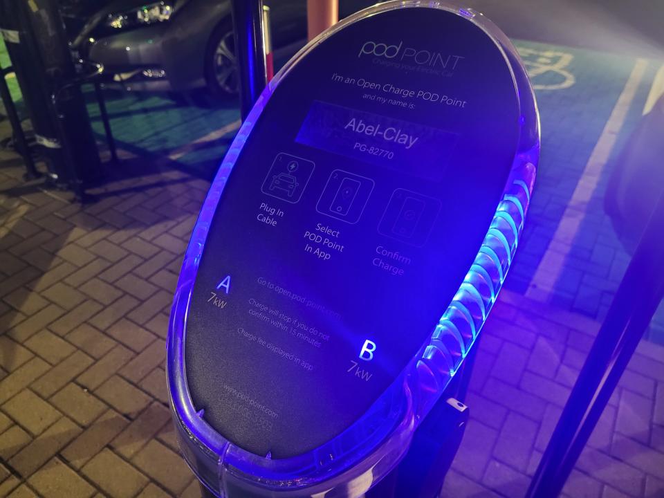 PodPoint charging station for EV