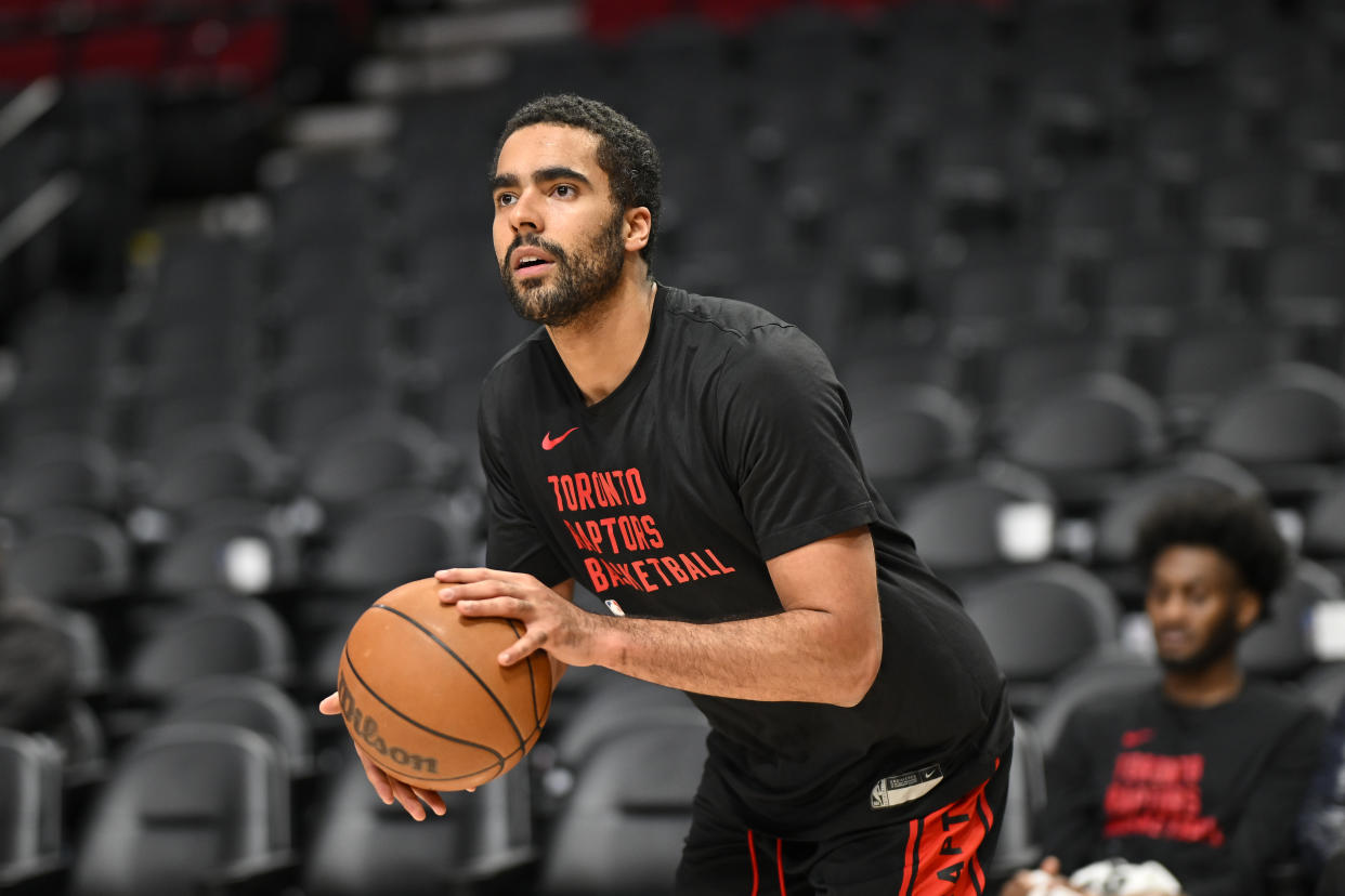 Jontay Porter's lawyer said his client is currently receiving treatment for gambling addiction and is cooperating with authorities. (Photo by Alika Jenner/Getty Images)