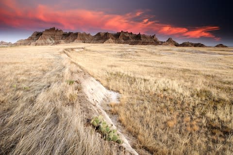 Otherworldly landscapes in South Dakota - Credit: GETTY