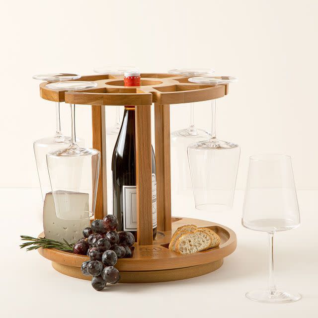 7) Personalized Wine & Cheese Carousel