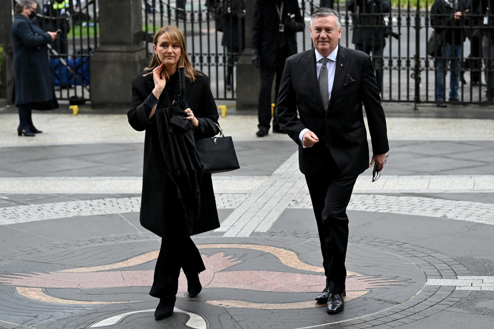 Eddie McGuire and wife Carla 