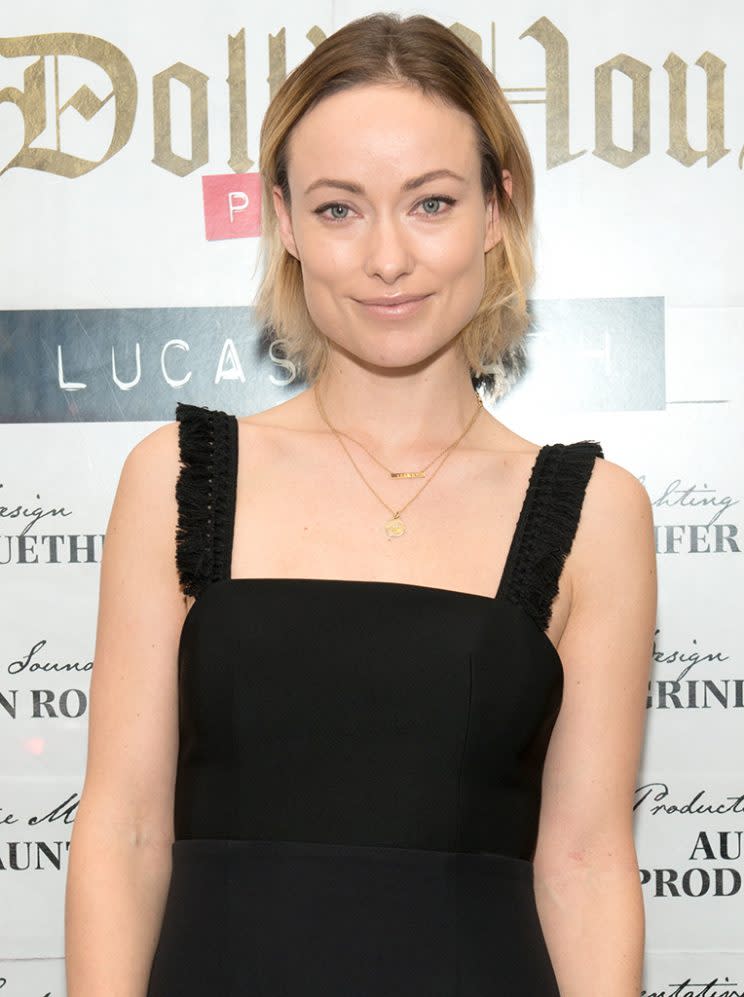 Olivia Wilde attends the opening night on Broadway of Lucas Hnath's 