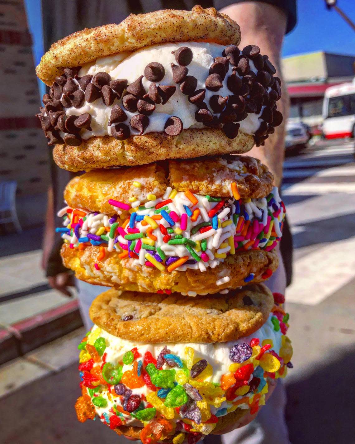 The ice cream cookie creations of Baked Bear, opening at Broadway at the Beach. Sarah Giamoni, Baked Bear