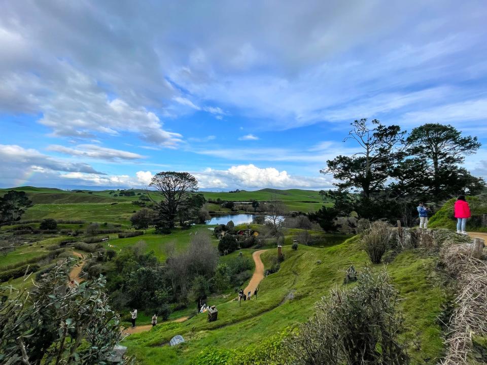 The Hobbiton Movie Set in New Zealand.