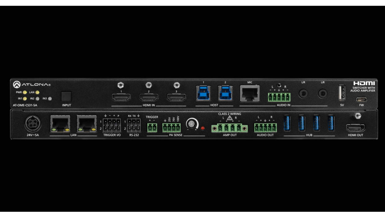  The Atlona AT-OME-CS31-SA switcher. . 