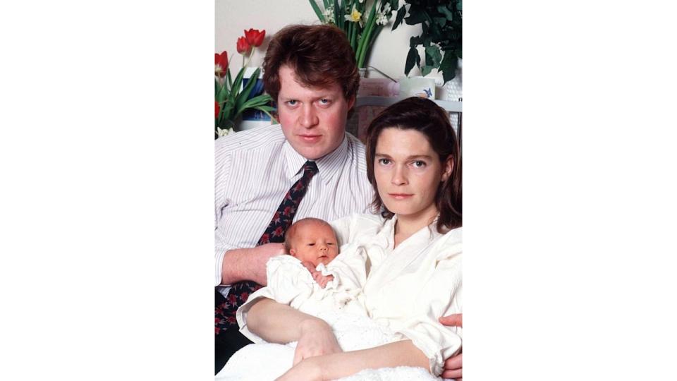 Viscount Althorp and His Wife Victoria With Their First Baby Daughter, Kitty Eleanor Spencer, At St Mary's Hospital, Paddington, London