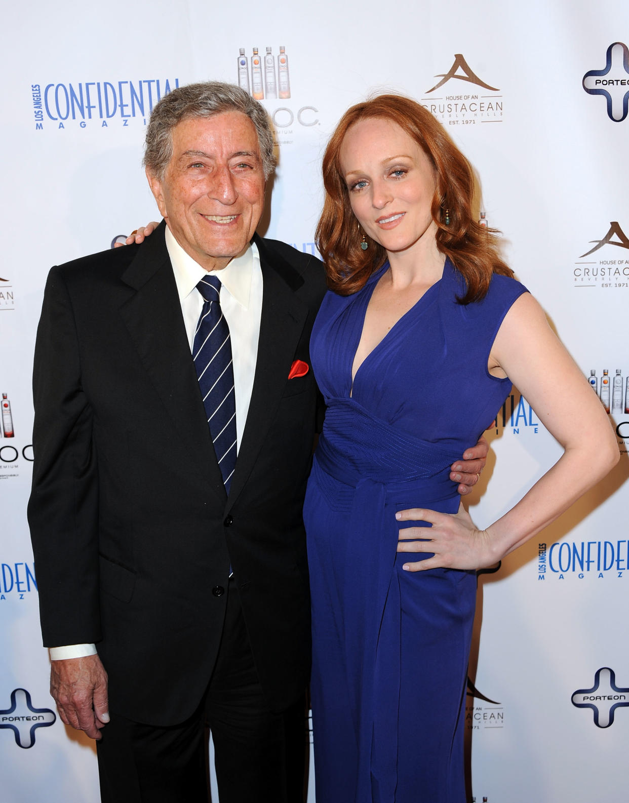 Tony Bennett with his daughter Antonia Bennett 