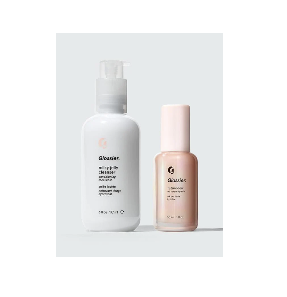 <p><strong>Glossier</strong></p><p>glossier.com</p><p><strong>$34.00</strong></p><p><a href="https://go.redirectingat.com?id=74968X1596630&url=https%3A%2F%2Fwww.glossier.com%2Fproducts%2Fmilky-jelly-cleanser-futuredew&sref=https%3A%2F%2Fwww.elle.com%2Fbeauty%2Fg42029082%2Fglossier-black-friday-cyber-monday-deals-2022%2F" rel="nofollow noopener" target="_blank" data-ylk="slk:Shop Now" class="link ">Shop Now</a></p><p>Found: the perfect holiday gift/stocking stuffer for that someone in your life who's in the market for a new skincare regimen. This affordable set which includes the brand's <a href="https://go.redirectingat.com?id=74968X1596630&url=https%3A%2F%2Fwww.glossier.com%2Fproducts%2Fmilky-jelly-cleanser&sref=https%3A%2F%2Fwww.elle.com%2Fbeauty%2Fg42029082%2Fglossier-black-friday-cyber-monday-deals-2022%2F" rel="nofollow noopener" target="_blank" data-ylk="slk:award-winning cleanser" class="link ">award-winning cleanser</a> and <a href="https://go.redirectingat.com?id=74968X1596630&url=https%3A%2F%2Fwww.glossier.com%2Fproducts%2Ffuturedew&sref=https%3A%2F%2Fwww.elle.com%2Fbeauty%2Fg42029082%2Fglossier-black-friday-cyber-monday-deals-2022%2F" rel="nofollow noopener" target="_blank" data-ylk="slk:serum" class="link ">serum</a> will be a game-changer for them. They'll be on the road to gleaming skin with these two!</p>