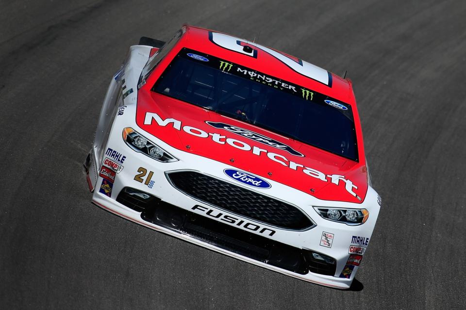 Ryan Blaney posted his fastest lap of qualifying in the third round. (Getty)
