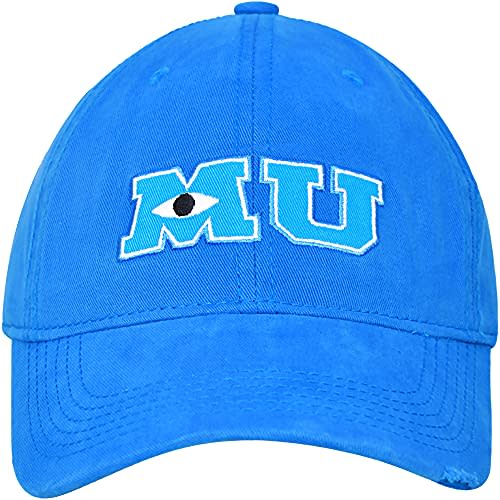 Disney Pixar Monsters Inc Monsters Univeristy Baseball Cap, Adjustable Dad Hat Blue