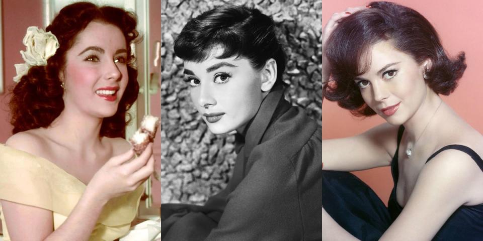 Elizabeth Taylor, Audrey Hepburn, and Natalie Wood inspiration for Belle in Beauty and the Beast