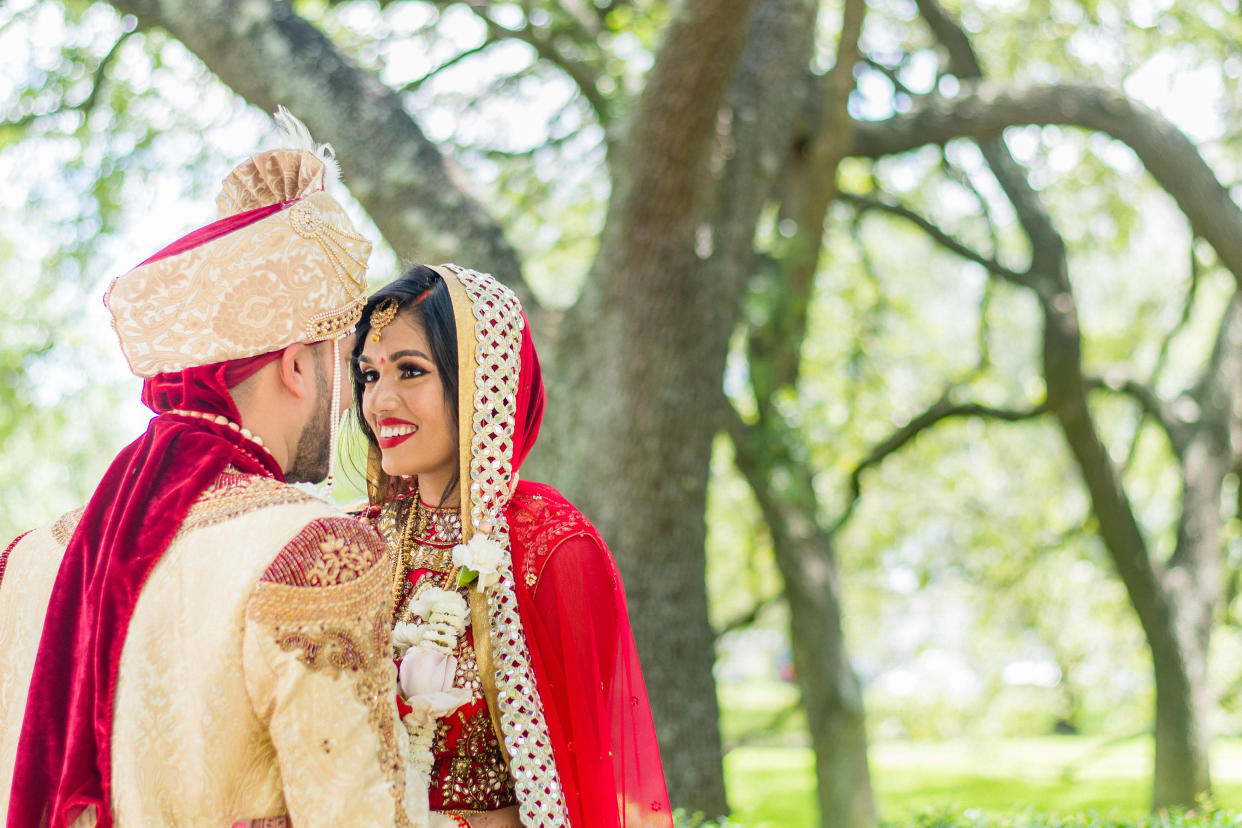 The author on her wedding day with her husband. (Photo: 1 Cinema Productions)