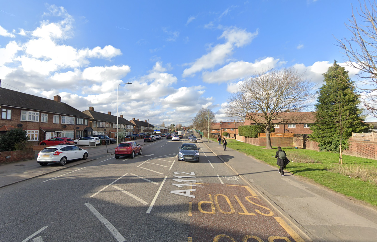 The incident happened in Whalebone Lane South, Dagenham (Google street view)