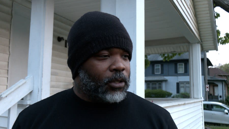 Alexander Alston lives next door to where Police say they found Zacarri Taylor’s dead and dismembered body Sunday. (WLNS)