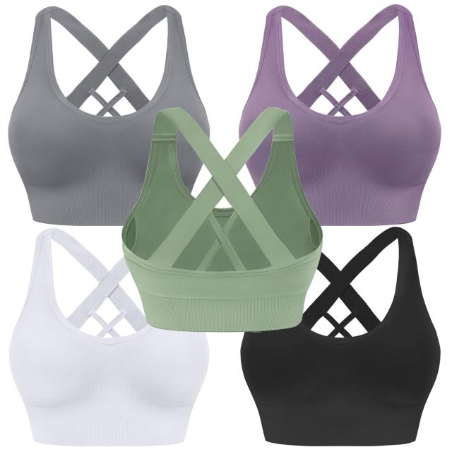  Hanes Seamless Racerback Moderate-Support Sports Bra