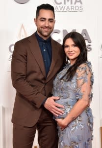 Katie Stevens Pregnant CMAs 2022