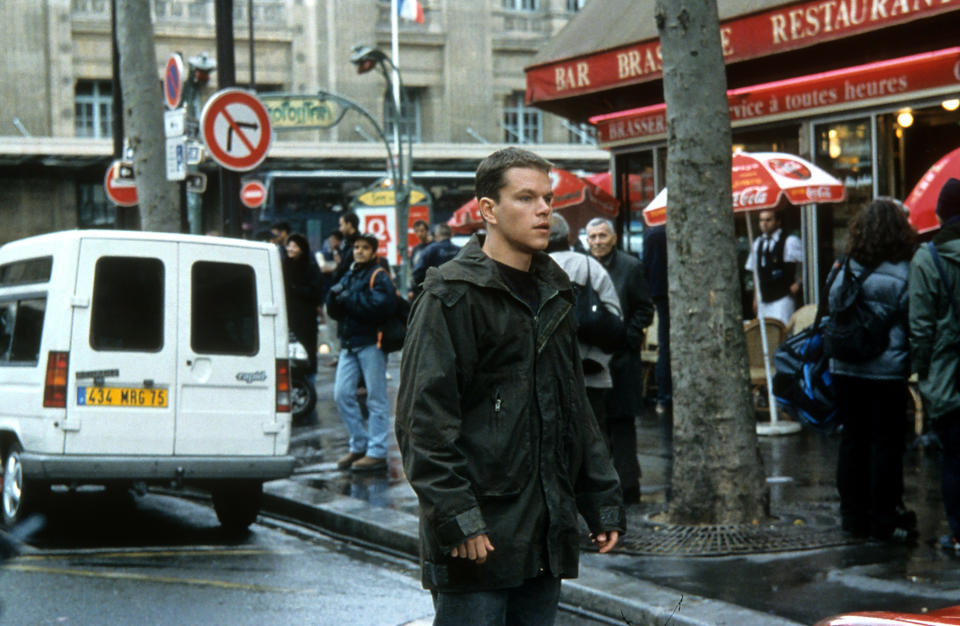 Matt Damon in a scene from the film 'The Bourne Identity', 2002. (Photo by Universal Pictures/Getty Images)