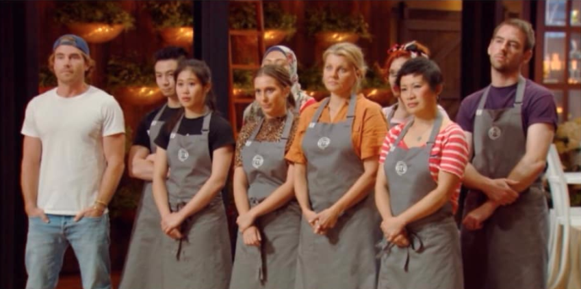 The grey team in the MasterChef kitchen