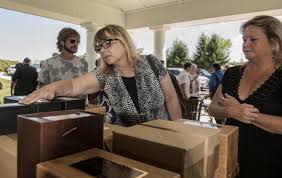 Hundreds of mourners, many of them veterans, attended the August  29, 2019 at Washington Crossing Veterans Cemetery in Bucks County, Pa for the interment of 14  military veterans whose remains had been  stored in Bucks and Chester and Montgomery county coroner offices after their deaths.