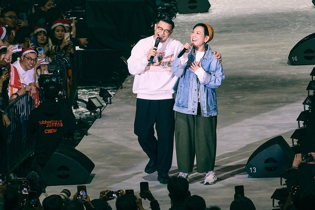 Rubber Band Juntos Concert: Tim Lui Shows Affection in Duet with Ah Wei