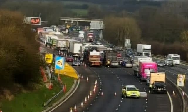 M6 closed after man dies in crash following police pursuit Yahoo