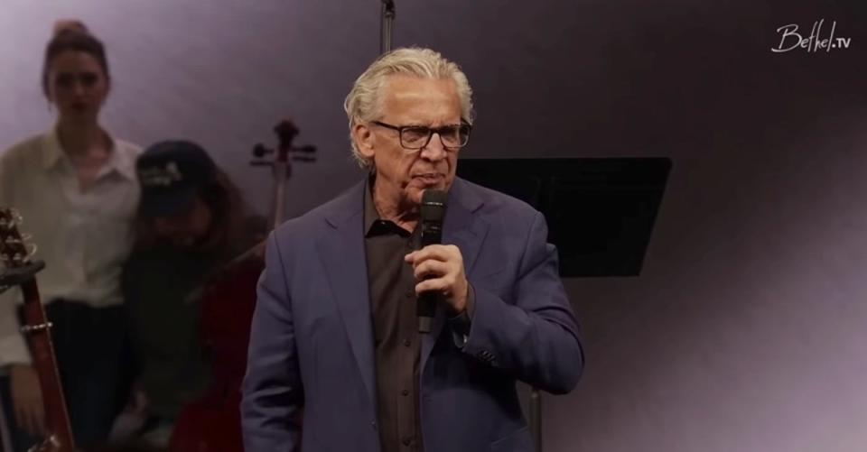 Pastor Bill Johnson claims the ‘creative miracle’ took place on a visit to James River Church (Bethel.TV YouTube)