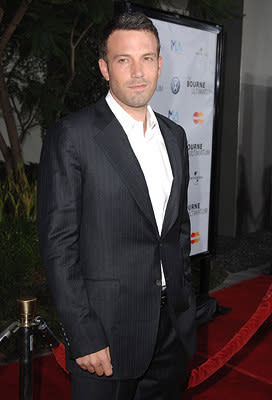 Ben Affleck at the Hollywood premiere of Universal Pictures' The Bourne Ultimatum