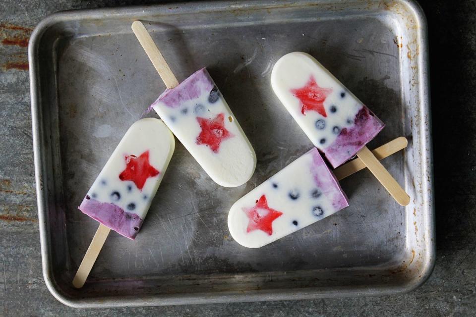 Firecracker Yogurt Pops