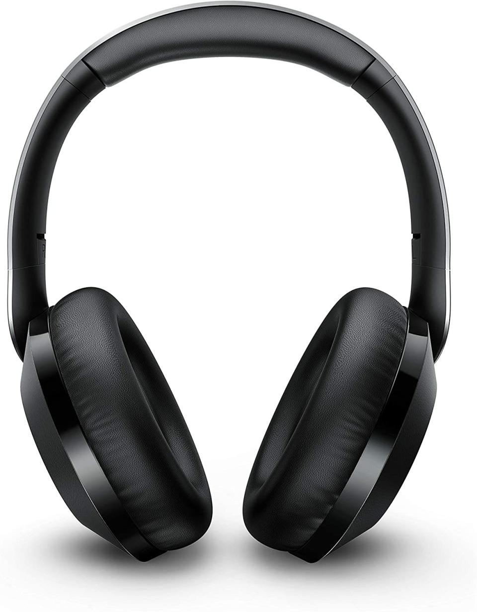 Philips Performance PH805 Wireless Bluetooth Active Noise Canceling Over Ear Stereo Performance Headphones with Hi-Res Audio