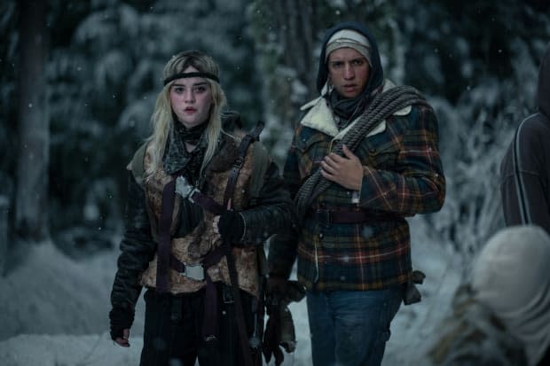 Natalie (Sophie Thatcher) and Travis (Kevin Alves) gear up to go hunting.<p>Photo: Kailey Schwerman/Courtesy of Showtime</p>