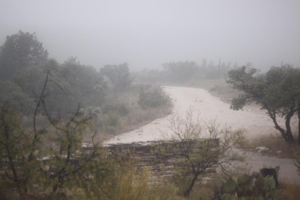 The view from atop Ship on the Desert during a cloudy fall day, Oct. 18, 2018 at Guadalupe Mountains National Park.