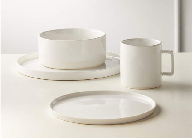 Black and White 3 Piece Dinnerware Set- Tagliaferro Ceramics