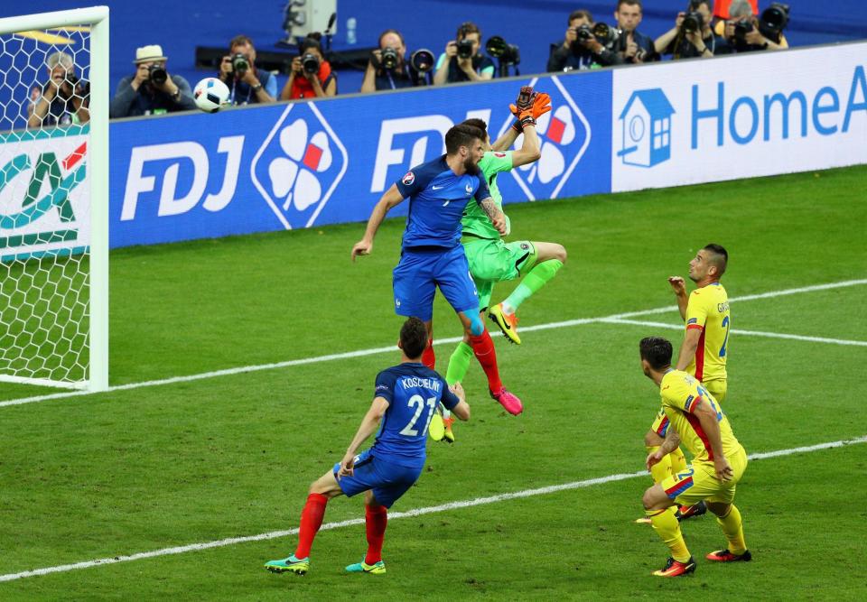 France – Roumanie : Giroud premier buteur de l’Euro 2016